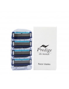 4 heads with 5 blades for razor